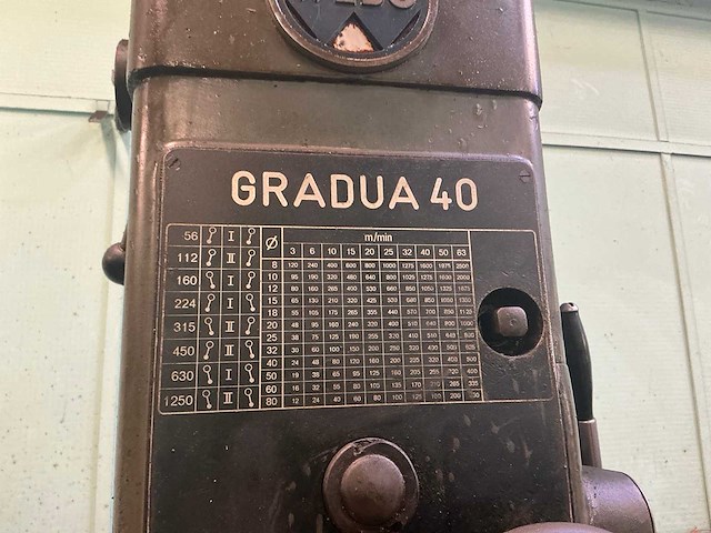 Webo gradua 40 kolomboormachine - afbeelding 2 van  11