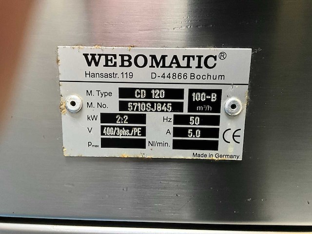 Webomatic cd 120 vacuümmachine - afbeelding 3 van  10