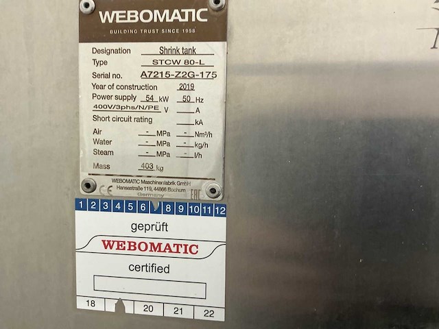 Webomatic verpakkingslijn-vacuümlijn - afbeelding 11 van  28