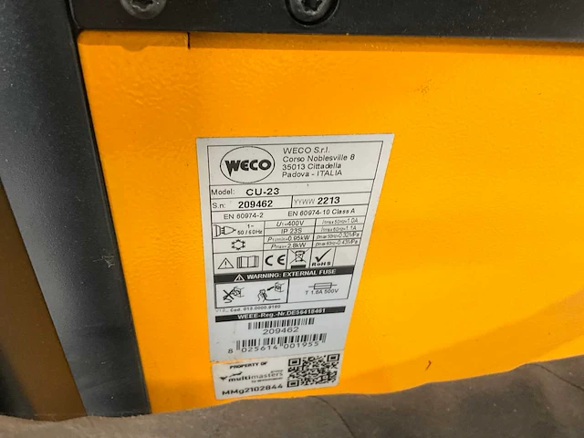 Weco 503msr elektrode lasapparaat - afbeelding 2 van  14