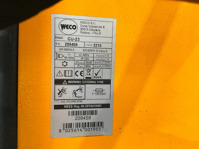 Weco 503msr elektrode lasapparaat - afbeelding 4 van  14