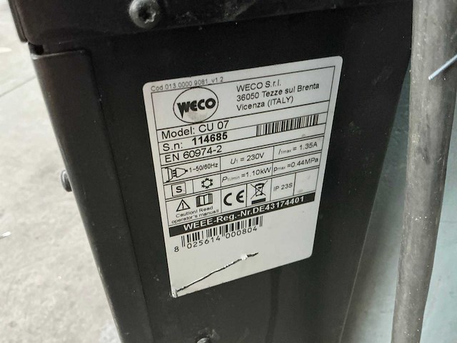 Weco pioneer pulse 321 mig lasapparaat - afbeelding 6 van  7