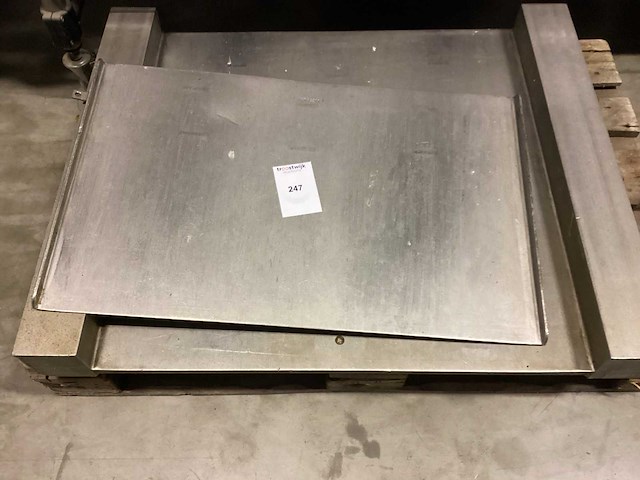 Weegplateau zonder weegunit vloerweegschaal - afbeelding 3 van  3