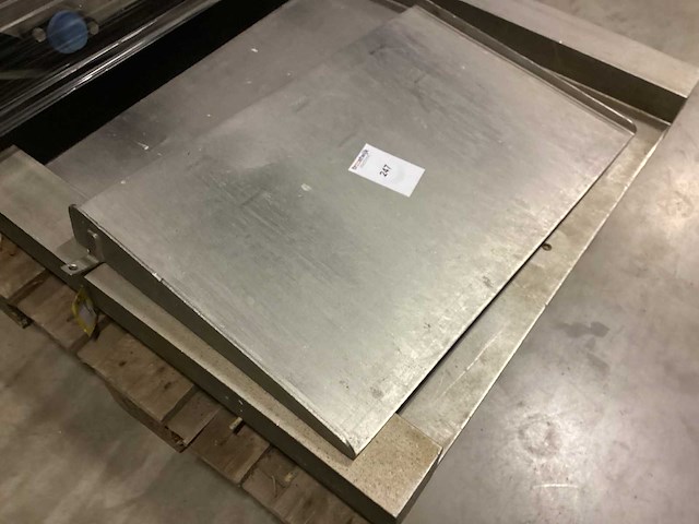 Weegplateau zonder weegunit vloerweegschaal - afbeelding 2 van  3