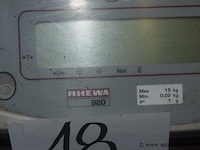 Weegschaal, rhewa, 920, max 15 kg, werking niet gekend - afbeelding 2 van  2