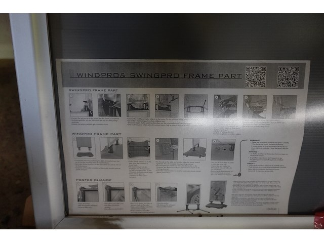 Weerbestendig reclamestoepbord op veren (zonder voet) - afbeelding 2 van  2