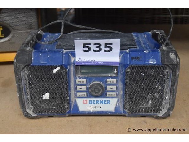 Wefradio berner bacr 18v, werking niet gekend - afbeelding 3 van  3