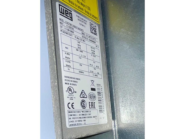 Weg eucfw110031t40fayz cfw-11 frequentieregelaar met schakelkast - afbeelding 3 van  17