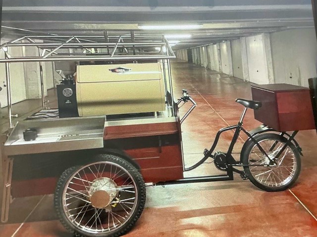 Wega vela elektrische cargo fiets met professioneel koffiemachine - afbeelding 6 van  14