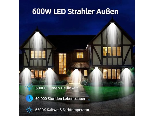 Wegoodlife 600 w led-schijnwerper voor buiten - afbeelding 4 van  6