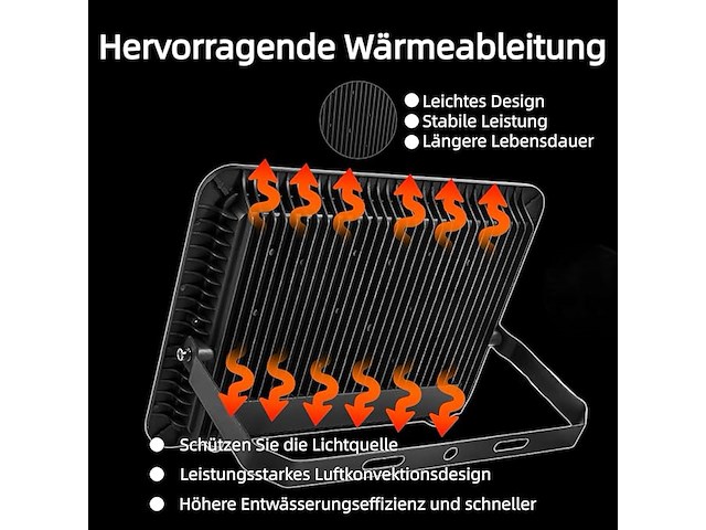 Wegoodlife 600 w led-schijnwerper voor buiten - afbeelding 5 van  6