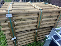 Weide palen rondhout - afbeelding 4 van  5