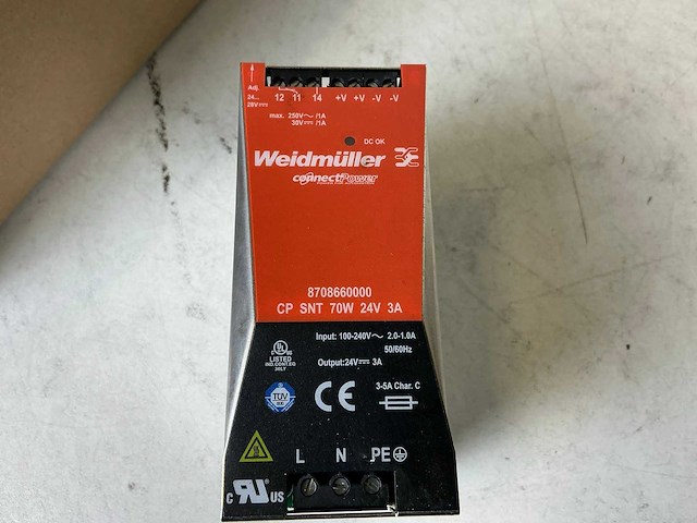 Weidmüller cp snt 70w 24v 3a voedingen (10x) - afbeelding 5 van  5