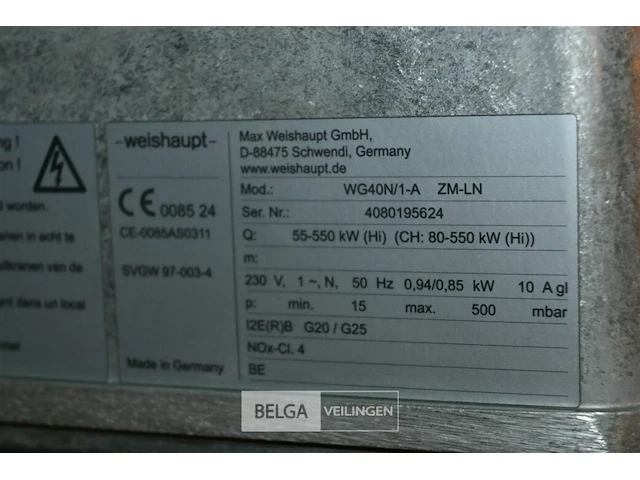 Weishaupt brander - afbeelding 6 van  6