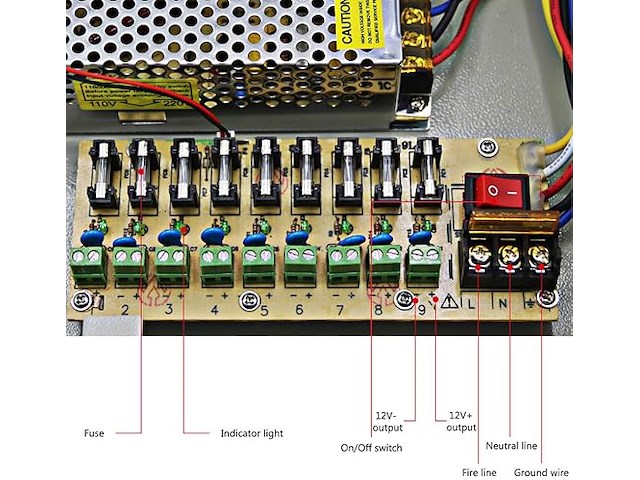 Weishuo 9 kanaals voeding box - afbeelding 4 van  4