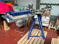 Weiss manuele carrousel zeefdrukpers
