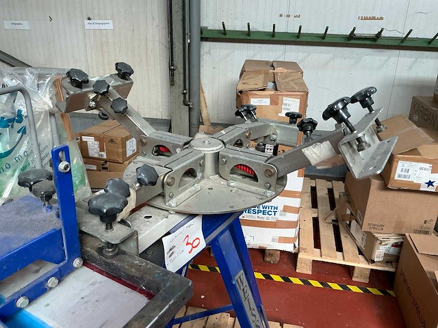 Weiss manuele carrousel zeefdrukpers - afbeelding 3 van  4