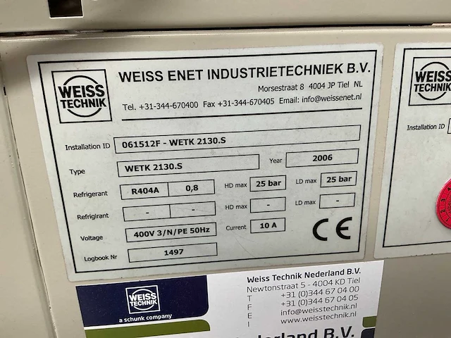 Weiss wetk 2130.s temperatuurkast - afbeelding 5 van  5