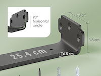 Weldun 6-delige set zwevende plankdragers 25 cm - afbeelding 2 van  3