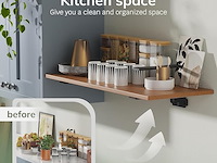 Weldun 8-delige set zwevende plankdragers 25 cm - afbeelding 4 van  6