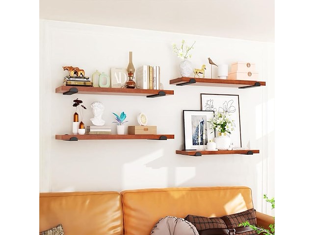 Weldun set van 6 metalen steigerplankbeugels 20cm wit - afbeelding 2 van  6