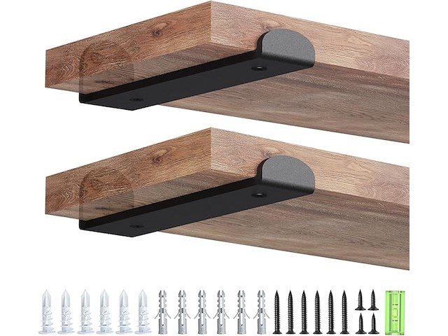 Weldun set van 6 metalen steigerplankbeugels 20cm - afbeelding 1 van  6