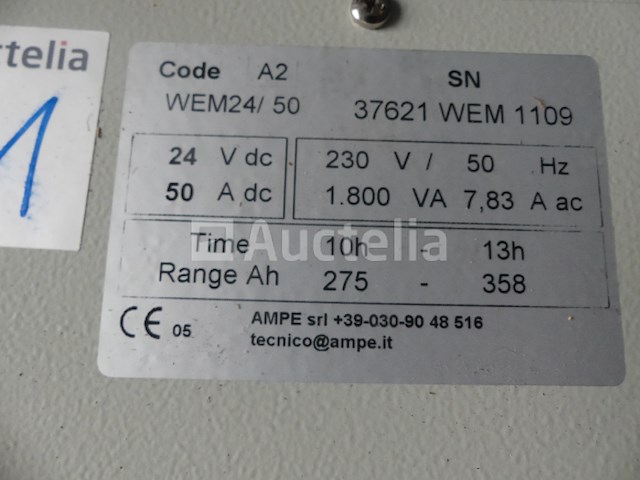 Wem wem24/50 vorktruck acculader (ref: 010728-041) - afbeelding 4 van  6