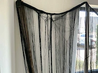 Wentex string curtain 4 × 3 m zwart – pipe & drape - afbeelding 9 van  12