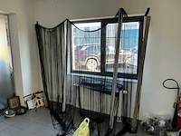 Wentex string curtain 4 × 3 m zwart – pipe & drape - afbeelding 8 van  12