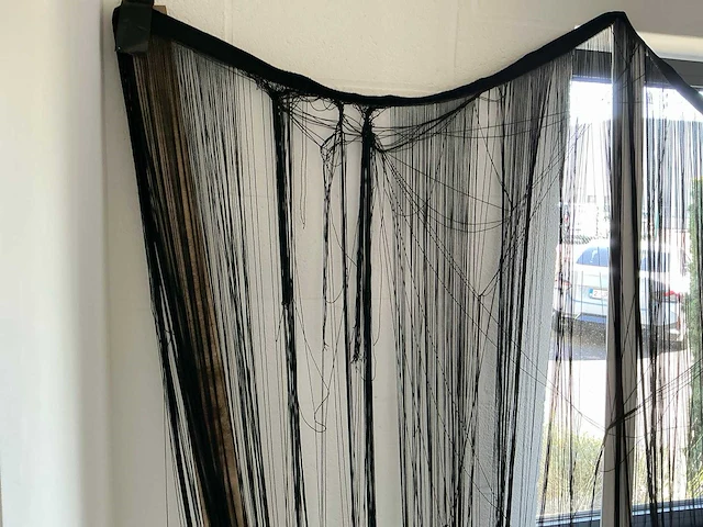 Wentex string curtain 4 × 3 m zwart – pipe & drape - afbeelding 9 van  12