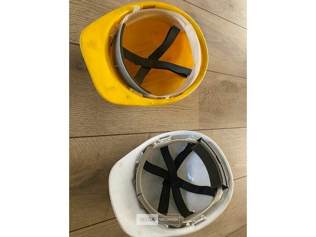 Werf helm 3x wit + 1 x geel - afbeelding 2 van  2