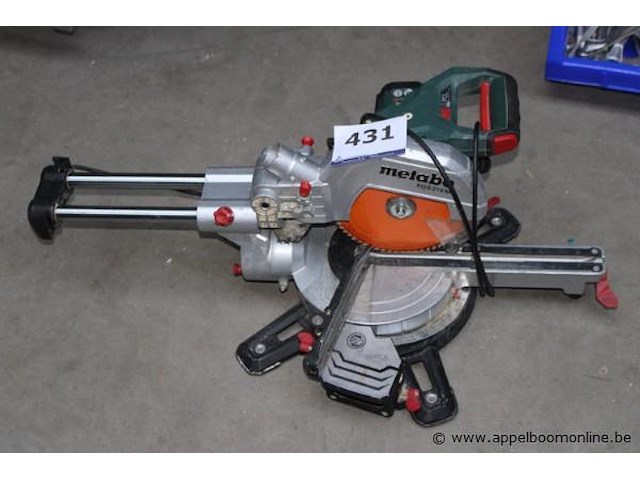 Werfcirkelzaag metabo kgs 216m, werking niet gekend - afbeelding 1 van  3