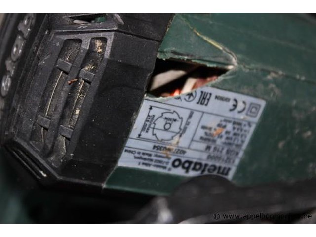 Werfcirkelzaag metabo kgs 216m, werking niet gekend - afbeelding 2 van  3