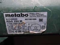 Werfcirkelzaag metabo kgs 254m, werking niet gekend - afbeelding 3 van  3