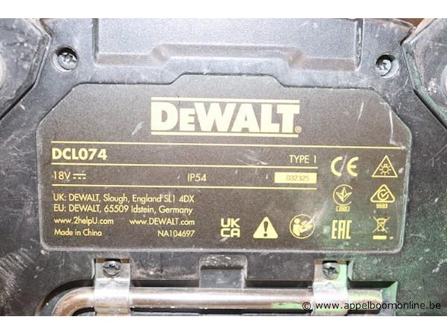 Werflamp dewalt dcl074 - afbeelding 5 van  5
