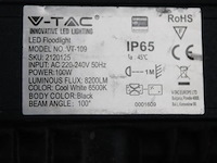 Werflmap v-tac 8200lm, werking niet gekend - afbeelding 2 van  2