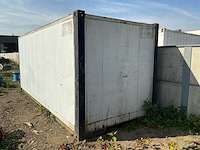 Werfopslagcontainer met rekken opslagcontainer - afbeelding 3 van  6