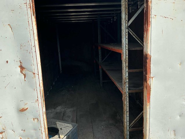 Werfopslagcontainer met rekken opslagcontainer - afbeelding 5 van  6