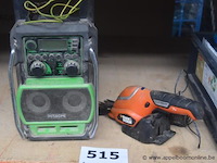 Werfradio hitachi en heggeschaar, werking niet gekend