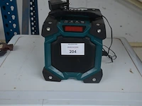 Werfradio maginon br10, slijpschijf powerplus pow20030, slijpschijf bosch pws750-125, handcirkelzaag trotec pcss-10-1400 in doos, schuurmachine bosch gss 23e in pvc koffer, poliermachine einhell bpp5 1100e in pvc koffer, laser topcraft op statief - afbeelding 4 van  36