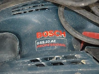 Werfradio maginon br10, slijpschijf powerplus pow20030, slijpschijf bosch pws750-125, handcirkelzaag trotec pcss-10-1400 in doos, schuurmachine bosch gss 23e in pvc koffer, poliermachine einhell bpp5 1100e in pvc koffer, laser topcraft op statief - afbeelding 5 van  36