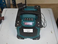 Werfradio maginon br10, slijpschijf powerplus pow20030, slijpschijf bosch pws750-125, handcirkelzaag trotec pcss-10-1400 in doos, schuurmachine bosch gss 23e in pvc koffer, poliermachine einhell bpp5 1100e in pvc koffer, laser topcraft op statief - afbeelding 16 van  36