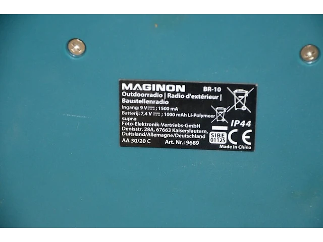 Werfradio maginon br10, slijpschijf powerplus pow20030, slijpschijf bosch pws750-125, handcirkelzaag trotec pcss-10-1400 in doos, schuurmachine bosch gss 23e in pvc koffer, poliermachine einhell bpp5 1100e in pvc koffer, laser topcraft op statief - afbeelding 25 van  36