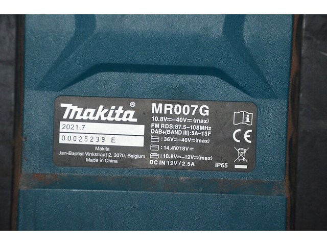 Werfradio makita mr007g zonder accu (5) - afbeelding 4 van  4