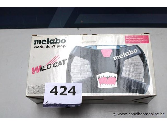 Werfradio metabo rc12 wild cat, werking niet gekend - afbeelding 1 van  3
