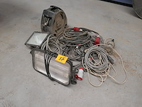 Werfverlichting + verlengkabels - afbeelding 1 van  4