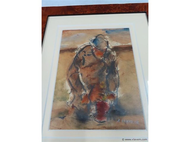 Werk a.vermeir 29x35cm - afbeelding 2 van  3