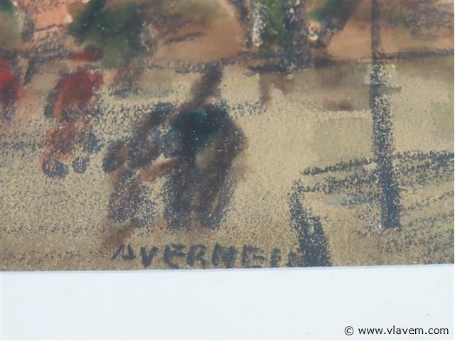 Werk a.vermeir 29x35cm - afbeelding 3 van  3