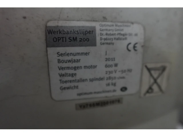 Werkbank beta & slijpmolen optium - afbeelding 3 van  9