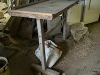 Werkbank met bankschroef l120xb45xh84 cm - afbeelding 1 van  3